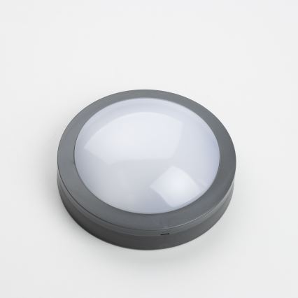 Brilagi - LED Buitenplafondlamp LED/13W/230V Ø 17 cm IP54 antraciet