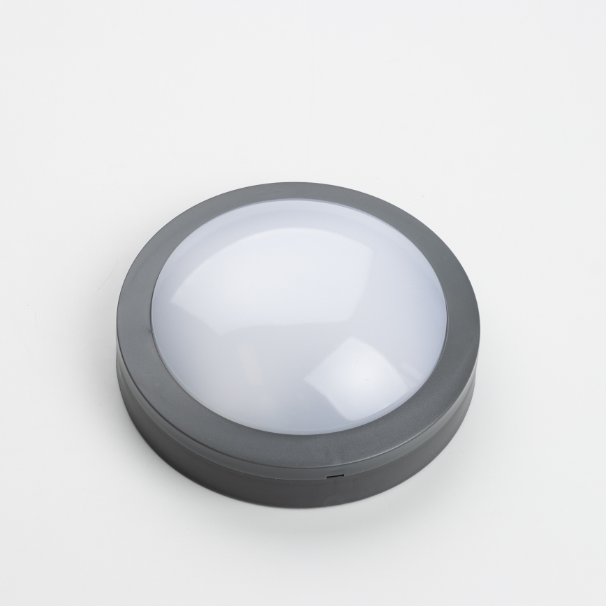 Brilagi - LED Buitenplafondlamp LED/13W/230V Ø 17 cm IP54 antraciet