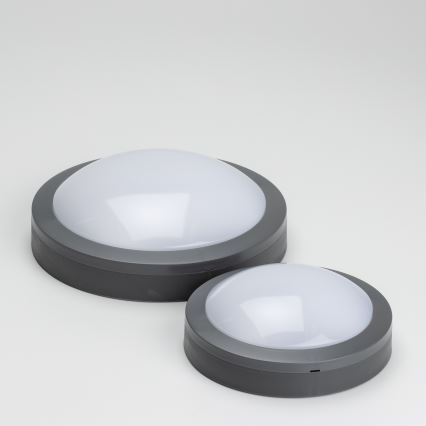 Brilagi - LED Buitenplafondlamp LED/13W/230V Ø 17 cm IP54 antraciet