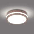 Brilagi - LED-buitenplafondlamp BENE LED/18W/230V Ø 21,5 cm bruin IP54
