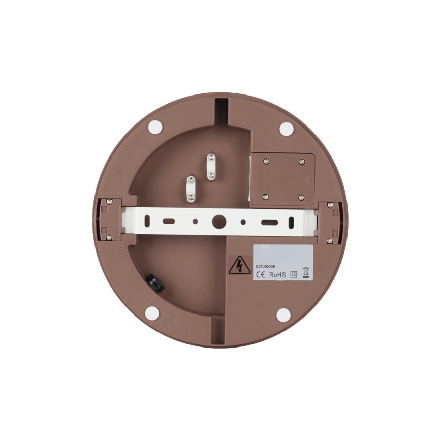 Brilagi - LED-buitenplafondlamp BENE LED/18W/230V Ø 21,5 cm bruin IP54