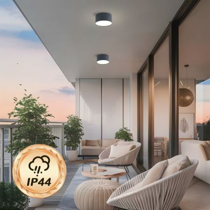 BRILAGI - LED buitenplafondlamp FORIS LED/14W/230V Ø 12 cm antraciet IP44