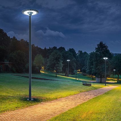 Brilagi - LED buitenstraatlantaarn met 3 m paal URBANSPARK LED/120W/230V antraciet IP65