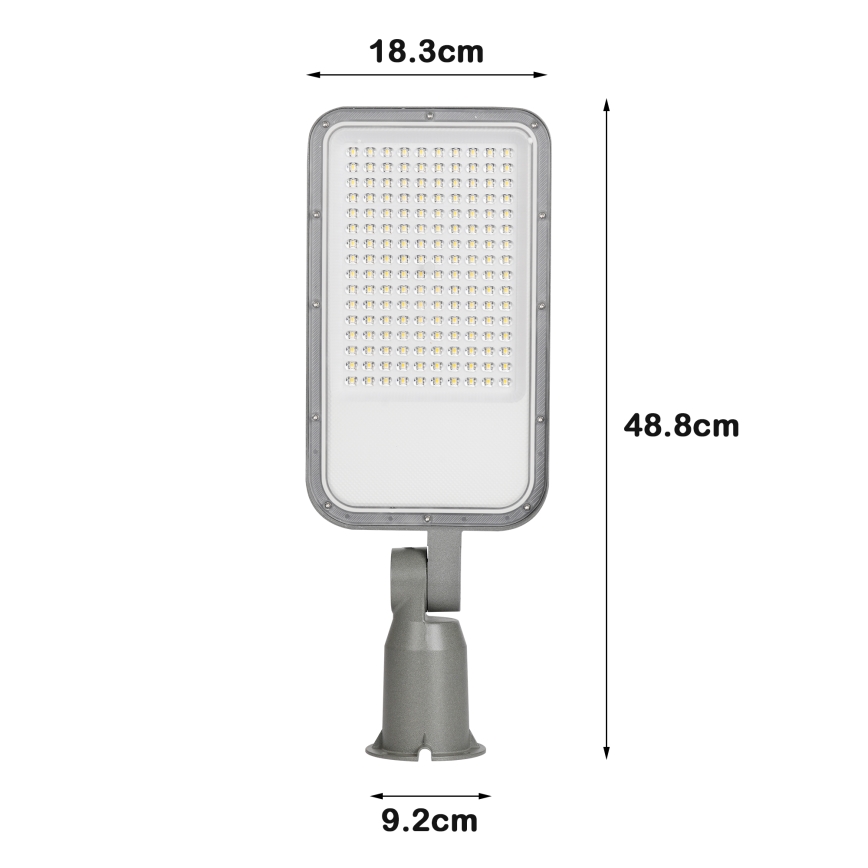 Brilagi - LED straatlantaarn voor buiten met verstelbaar scharnier URBANLIGHT LED/100W/230V grijs IP65