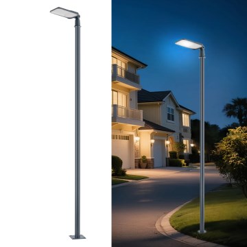 Brilagi - LED buitenstraatlantaarn met 4 m mast en scharnier URBANLIGHT LED/100W/230V antraciet IP65