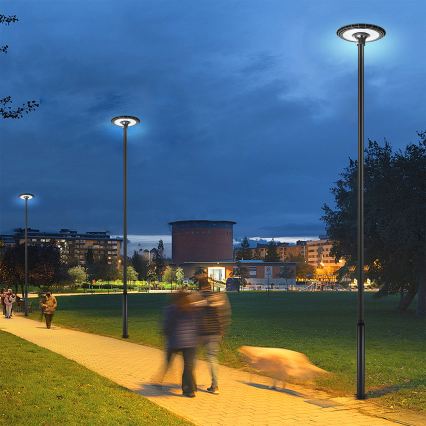 Brilagi - LED straatlamp voor buiten met 5 m paal URBANSPARK LED/120W/230V zwart IP65