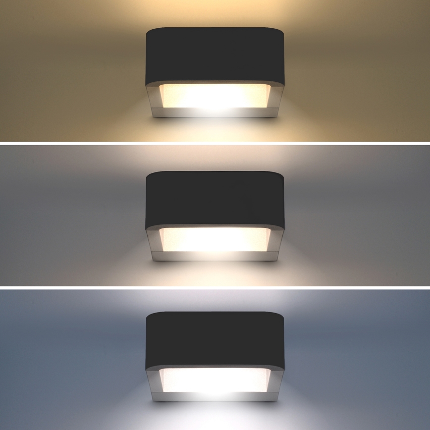 Brilagi - LED Wandlamp voor buiten BARI LED/7W/230V 3000/4000/6000K antraciet IP54