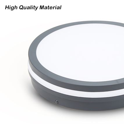 Brilagi - LED Buitenverlichting BENE LED/24W/230V diameter 26 cm antraciet IP54