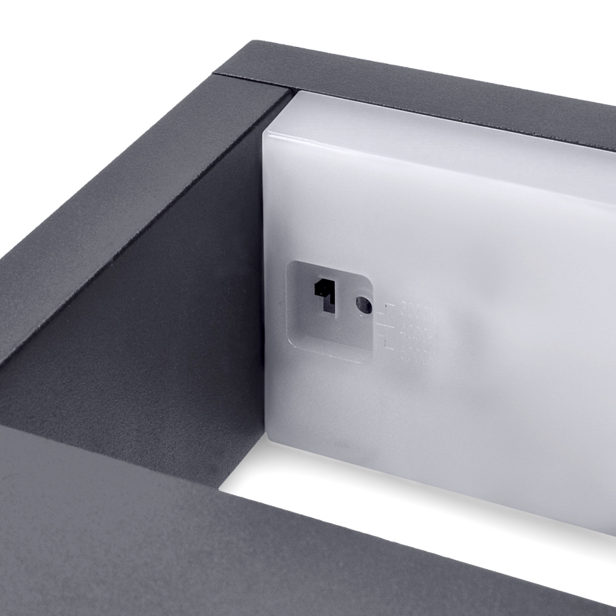 Brilagi - LED Wandlamp voor buiten RAGUSA LED/7W/230V 3000/4000/6000K antraciet IP54
