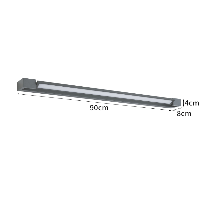Brilagi - LED buitenwandlamp AQUA LINE LED/24W/230V 90 cm IP44 antraciet CRI 90