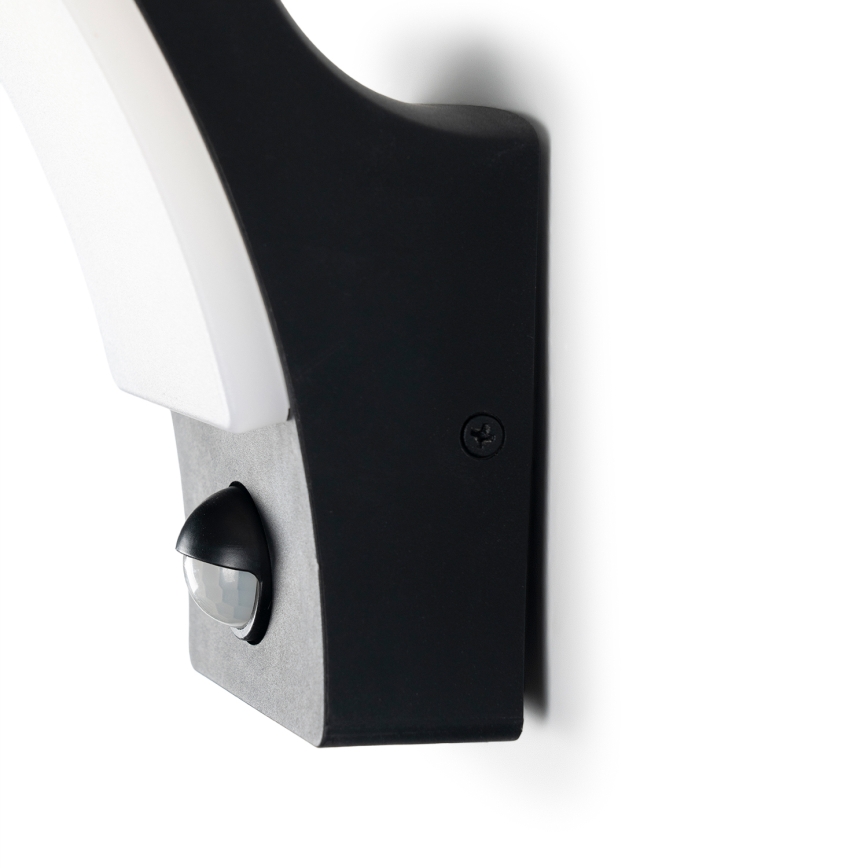 BRILAGI - LED buitenwandlamp met bewegings- en schemersensor ARCELO LED/12W/230V IP65 zwart