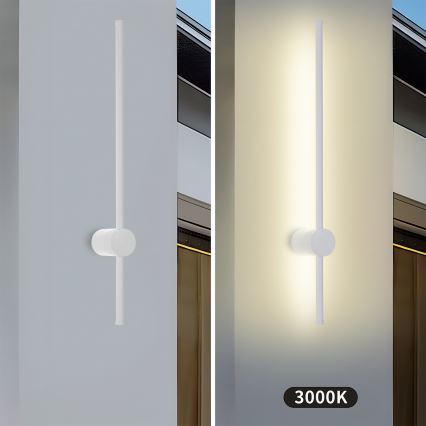 Brilagi - LED buitenwandlamp AURA LED/12W/230V 3000K IP54 65 cm wit CRI 90