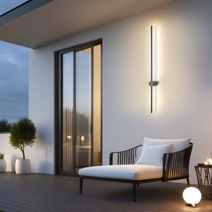 Brilagi - LED buitenwandlamp AURA LED/20W/230V 3000K IP54 97 cm antraciet