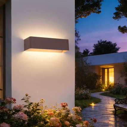 Brilagi - LED buitenwandlamp DONNANI LED/12W/230V 30 cm bruin IP44