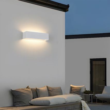 Brilagi - LED buitenwandlamp DONNANI LED/12W/230V 30 cm wit IP44