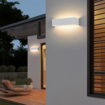 Brilagi - LED buitenwandlamp DONNANI LED/12W/230V 30 cm wit IP44