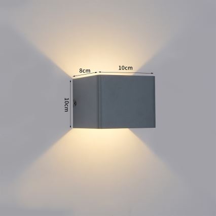 Brilagi - LED buitenwandlamp DONNANI LED/5W/230V 10 cm antraciet IP44