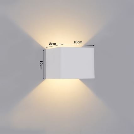 Brilagi - LED buitenwandlamp DONNANI LED/5W/230V 10 cm wit IP44