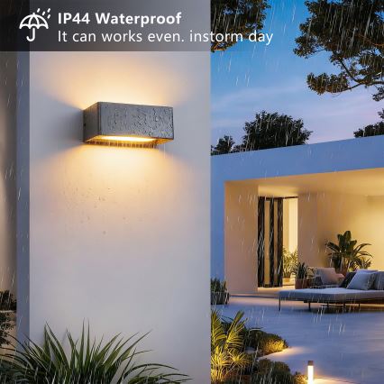 BRILAGI - LED buitenwandlamp DONNANI LED/7W/230V 20 cm antraciet IP44