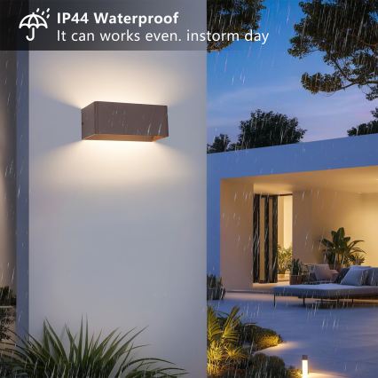 Brilagi - LED buitenwandlamp DONNANI LED/7W/230V 20 cm bruin IP44
