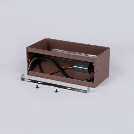 Brilagi - LED buitenwandlamp DONNANI LED/7W/230V 20 cm bruin IP44