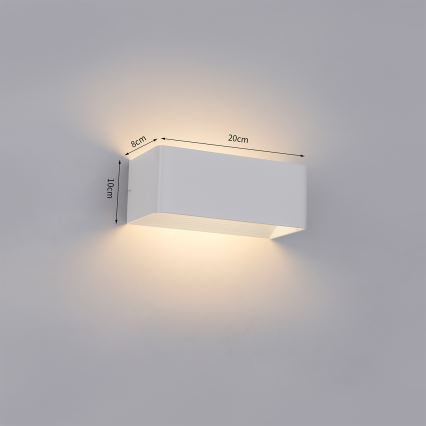 Brilagi - LED buitenwandlamp DONNANI LED/7W/230V 20 cm wit IP44