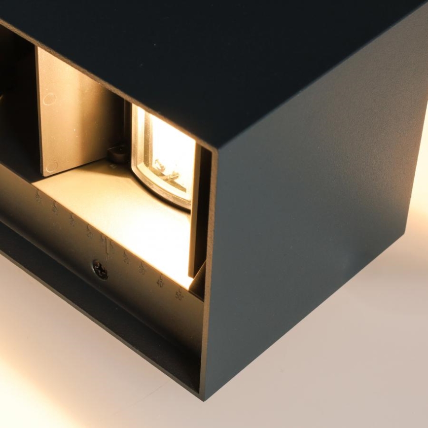 Brilagi - LED buitenwandlamp DOUBLE CUBE LED/12W/230V antraciet IP65