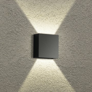 Brilagi - LED buitenwandlamp DOUBLERAY LED/4W/230V zwart IP65