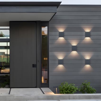 Brilagi - LED buitenwandlamp DOUBLERAY LED/6W/230V antraciet IP54