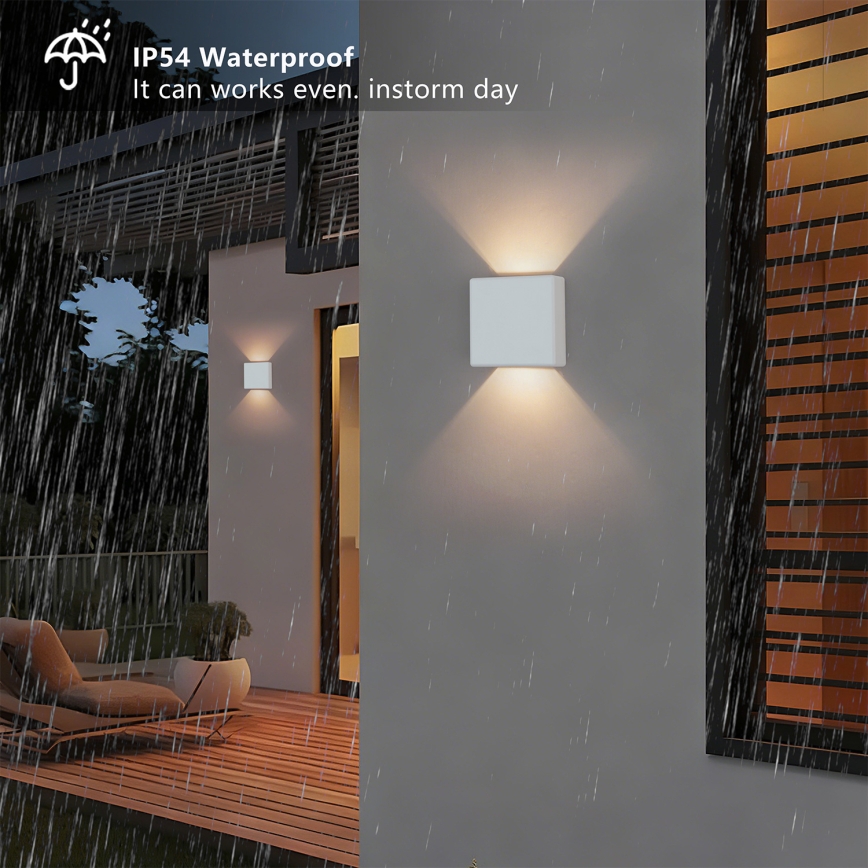 Brilagi - LED buitenwandlamp DOUBLERAY LED/6W/230V wit IP54