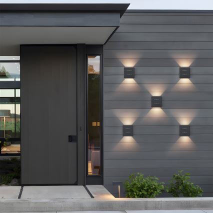 Brilagi -LED Buitenwandlamp DOUBLERAY LINE LED/6W/230V antraciet IP54