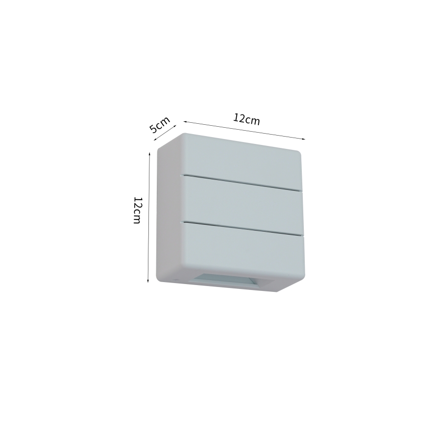 Brilagi - LED buitenwandlamp DOUBLERAY LINE LED/6W/230V wit IP54