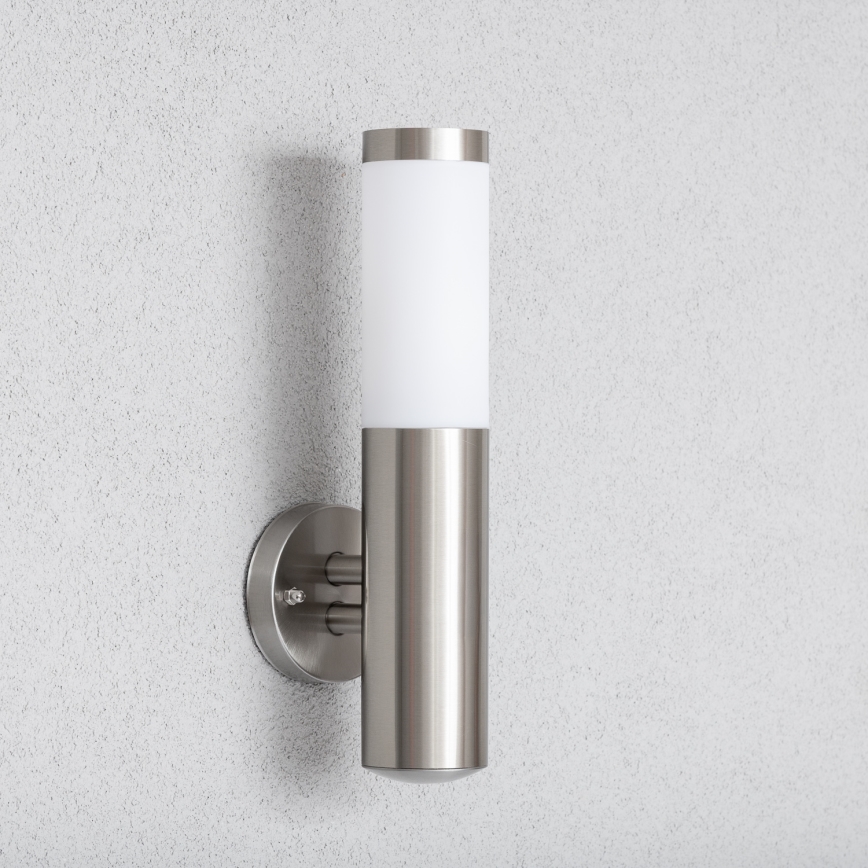 BRILAGI - LED buitenmuurlamp ELIA 1xE27/7W/230V 4000K IP44 mat chroom