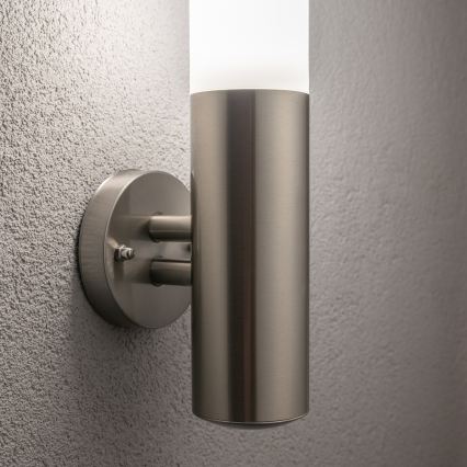 BRILAGI - LED buitenmuurlamp ELIA 1xE27/7W/230V 4000K IP44 mat chroom