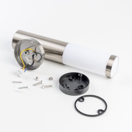 BRILAGI - LED buitenmuurlamp ELIA 1xE27/7W/230V 4000K IP44 mat chroom