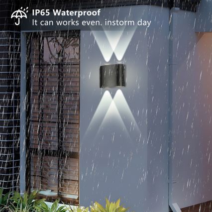 Brilagi - LED buitenwandlamp FLAREBOX LED/4W/230V zwart IP65