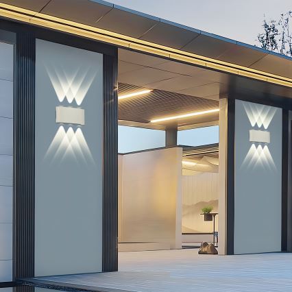 Brilagi - LED buitenwandlamp FLAREBOX LED/6W/230V wit IP65