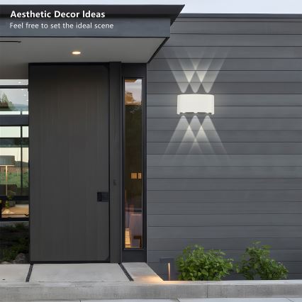 Brilagi - LED buitenwandlamp FLAREBOX LED/6W/230V wit IP65