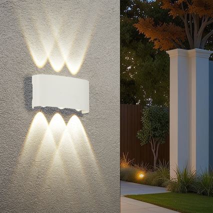 Brilagi - LED buitenwandlamp FLAREBOX LED/6W/230V wit IP65