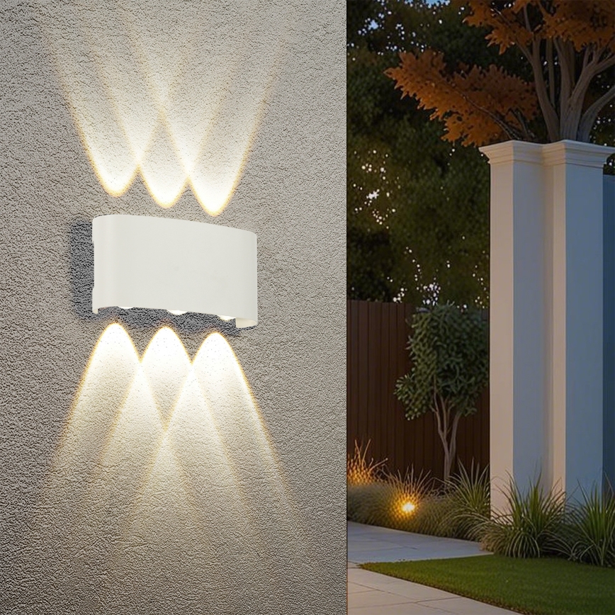 Brilagi - LED buitenwandlamp FLAREBOX LED/6W/230V wit IP65