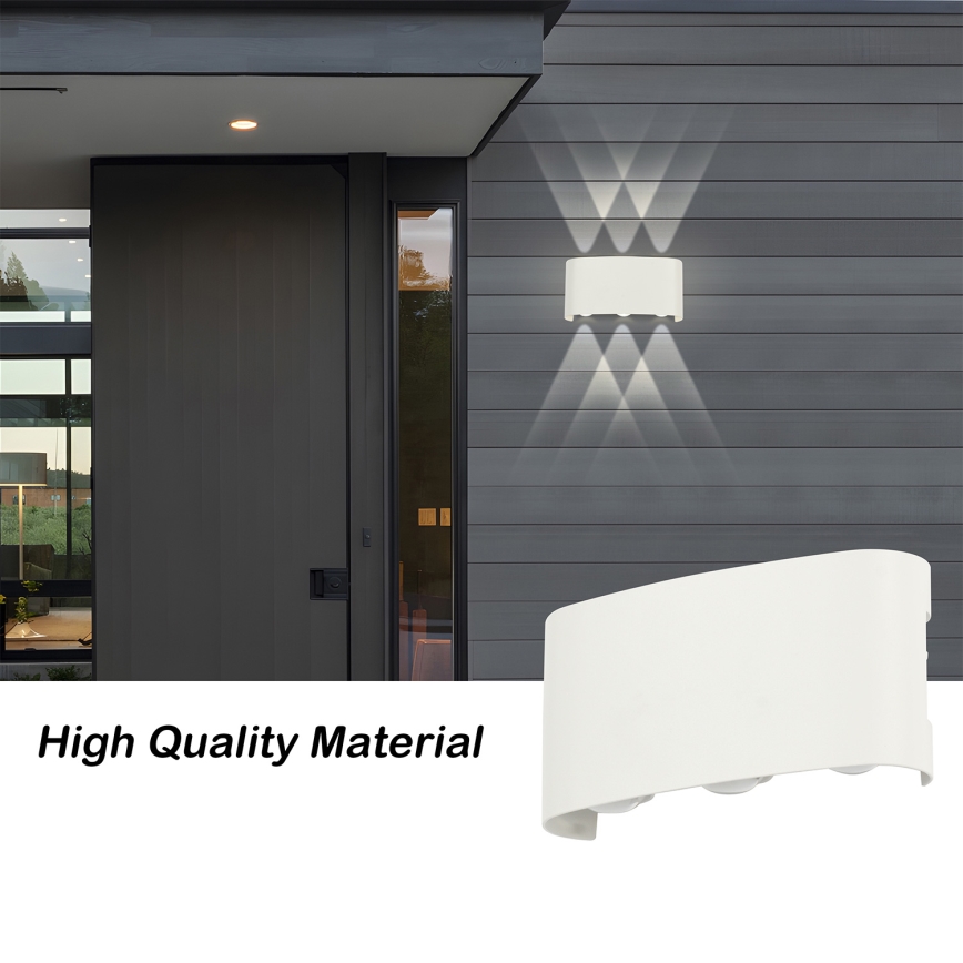 Brilagi - LED buitenwandlamp FLAREBOX LED/6W/230V wit IP65