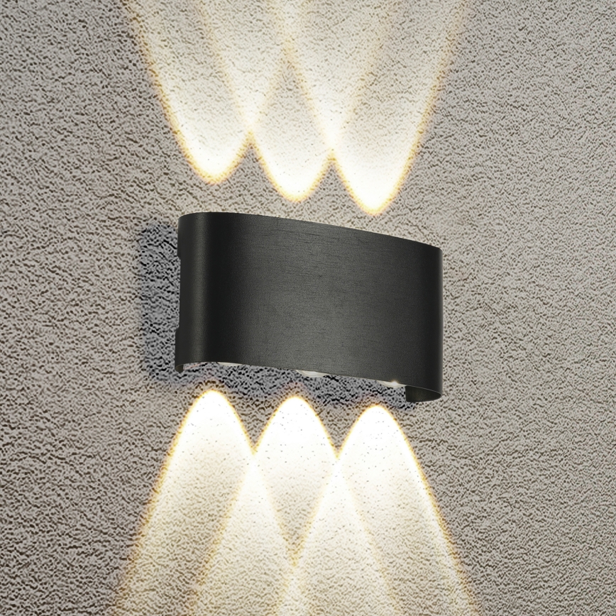 Brilagi - LED buitenwandlamp FLAREBOX LED/6W/230V zwart IP65
