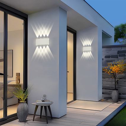 Brilagi - LED buitenwandlamp FLAREBOX LED/8W/230V wit IP65