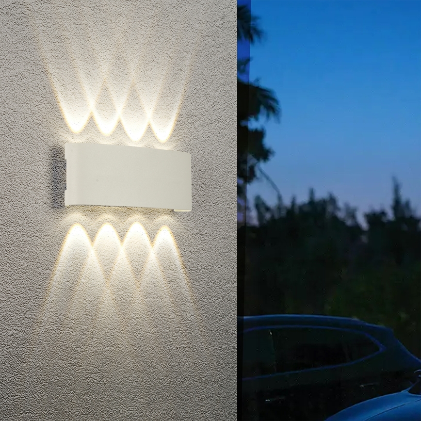 Brilagi - LED buitenwandlamp FLAREBOX LED/8W/230V wit IP65