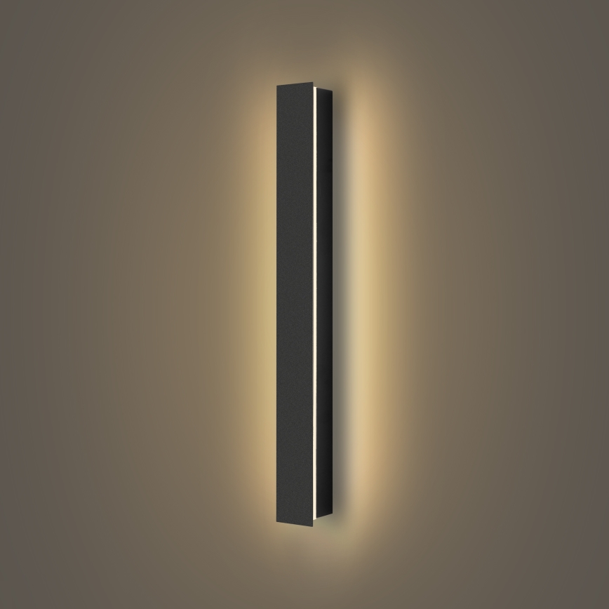 Brilagi - LED buitenwandlamp LINEAR LED/12W/230V 3000K IP65 50 cm zwart