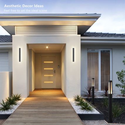 Brilagi - LED buitenwandlamp LINEAR LED/12W/230V 4000K IP65 50 cm antraciet CRI 90