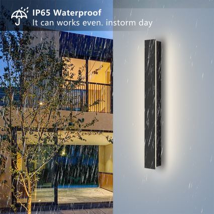 Brilagi - LED buitenwandlamp LINEAR LED/12W/230V 4000K IP65 50 cm zwart CRI 90