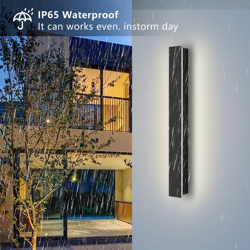 Brilagi - LED buitenwandlamp LINEAR LED/12W/230V 4000K IP65 50 cm zwart CRI 90