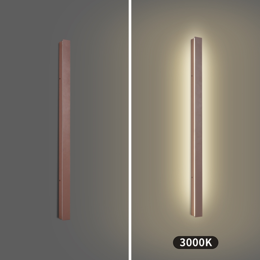 Brilagi - LED buitenwandlamp LINEAR LED/22W/230V 3000K IP65 100 cm bruin CRI 90