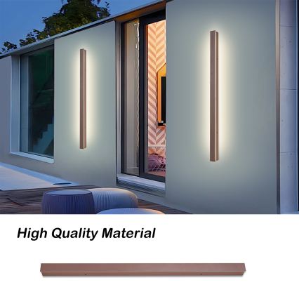 Brilagi - LED buitenwandlamp LINEAR LED/22W/230V 3000K IP65 100 cm bruin CRI 90